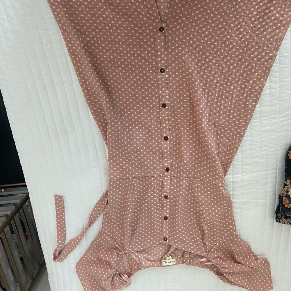 Blush pink prairie dress